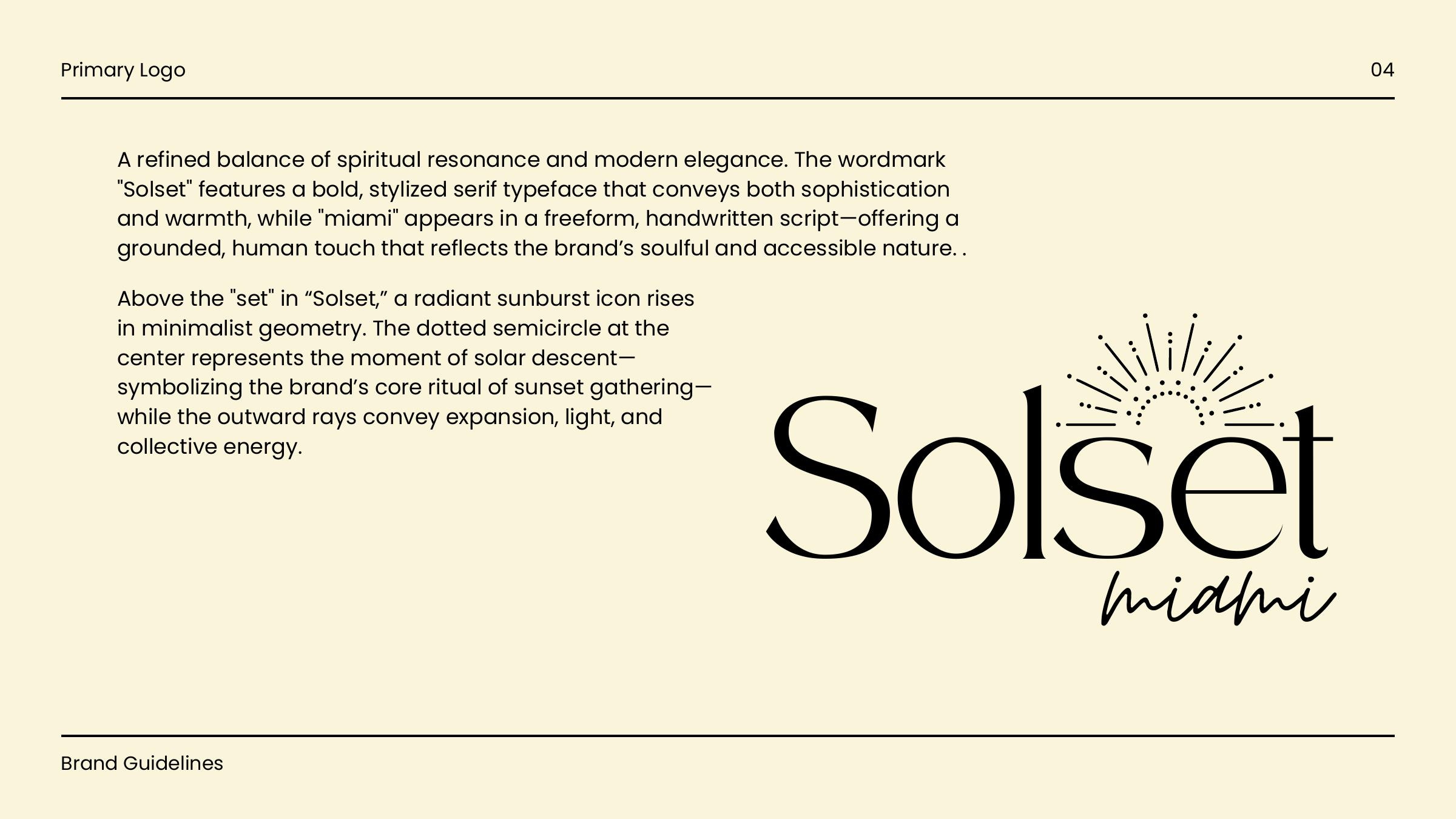 Solset Miami brand application 2