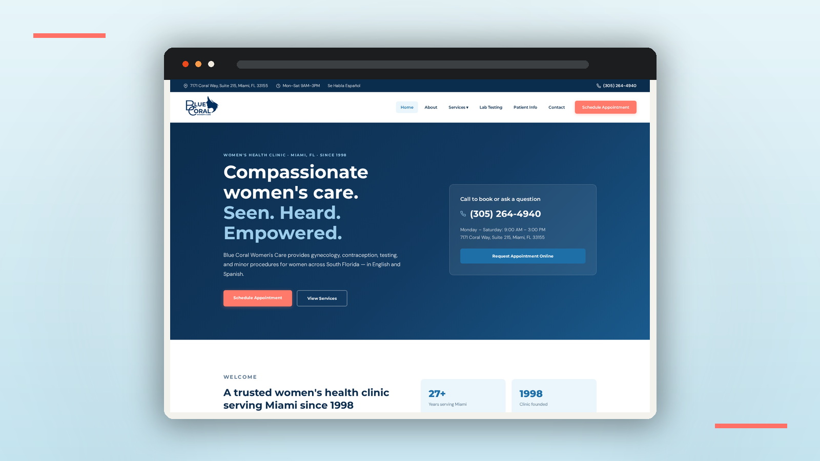 Blue Coral Women's Care case study